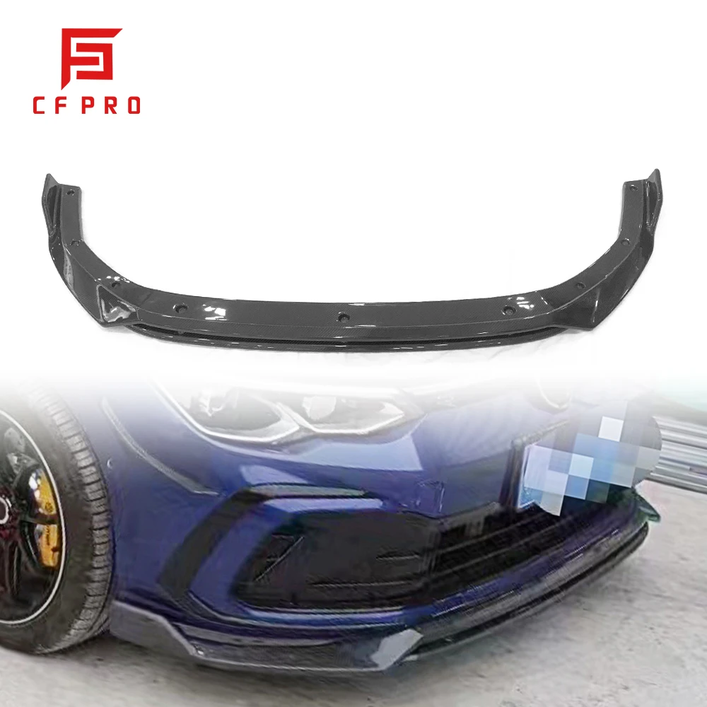 Carbon Fiber Car Front Bumper Lip For Volkswagen Golf 8 MK8 2021-2022