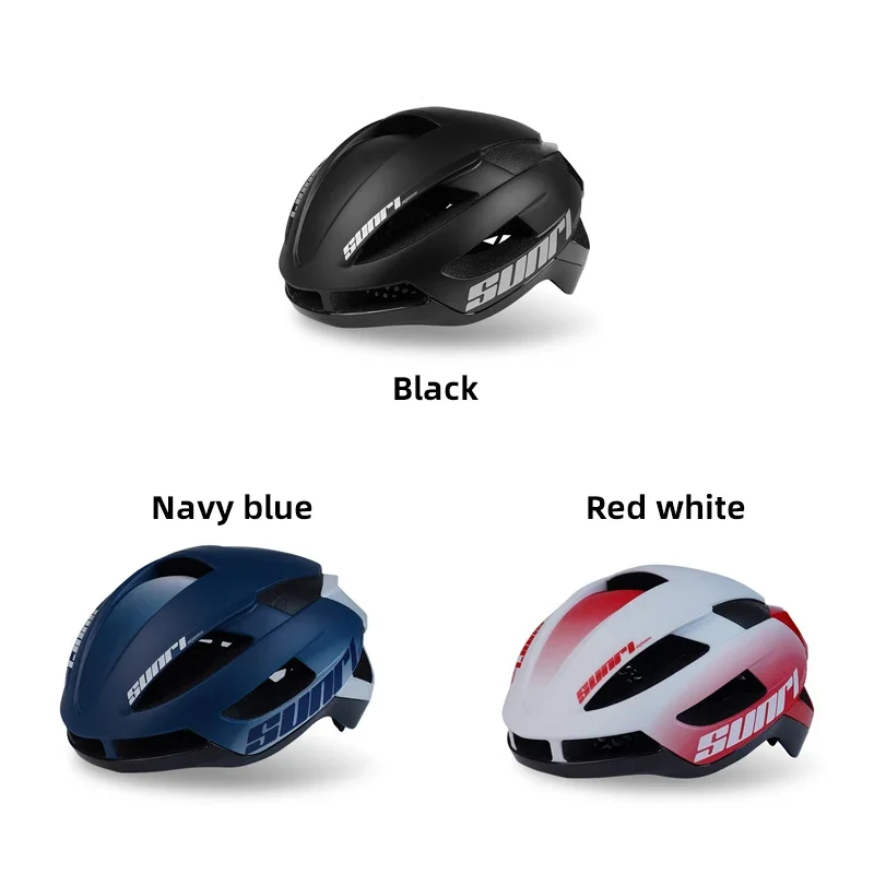 SUNRIMOON Road Bicycle Helmet Aerodynamics Men\'s Cycling Helmets XL Big Size Breathable Deodorization Liner Black Bike Equipment