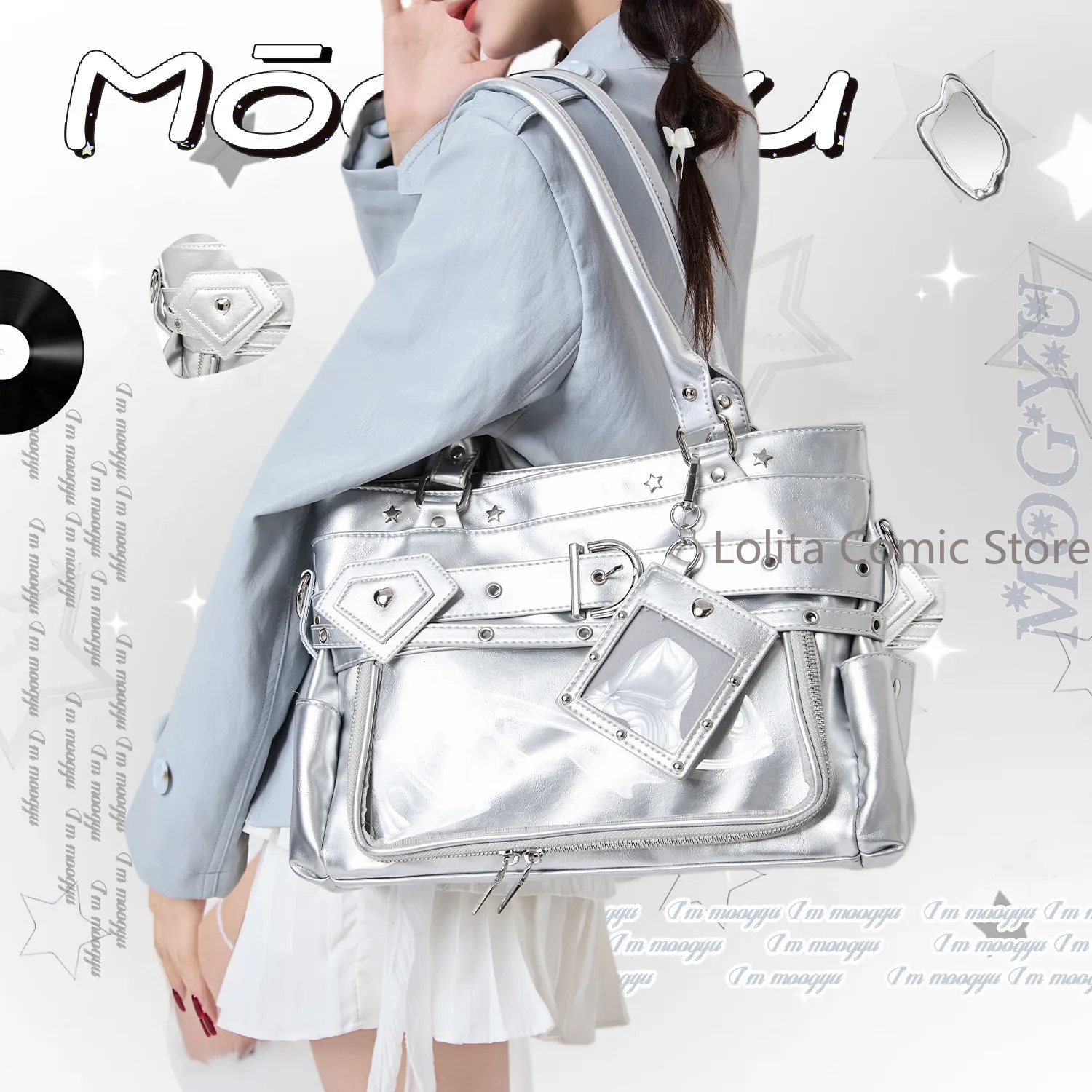 

Lolita Itabag Japanese College Style Original Commuter Tote Bag Crossbody Bag Daily Handbags for Women Leather Shoulder Bag