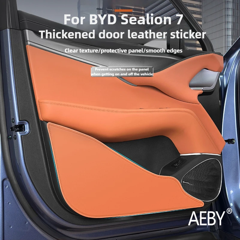

AEBY For BYD Sealion 7 2024 Thickened Car Door Anti-Kick Pad ,Easy Install Car Door Anti-Kick Pad, Auto Interior Decor