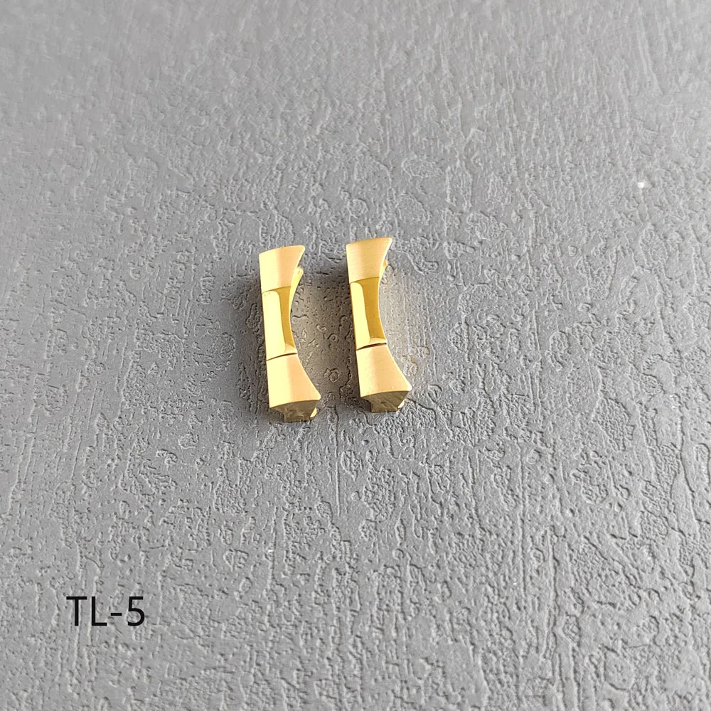 20mmラバーストラップ用カーブエンドリンク2個、VK63クォーツ時計またはNH35ダイビングウォッチストラップアクセサリー交換用エンドリンク