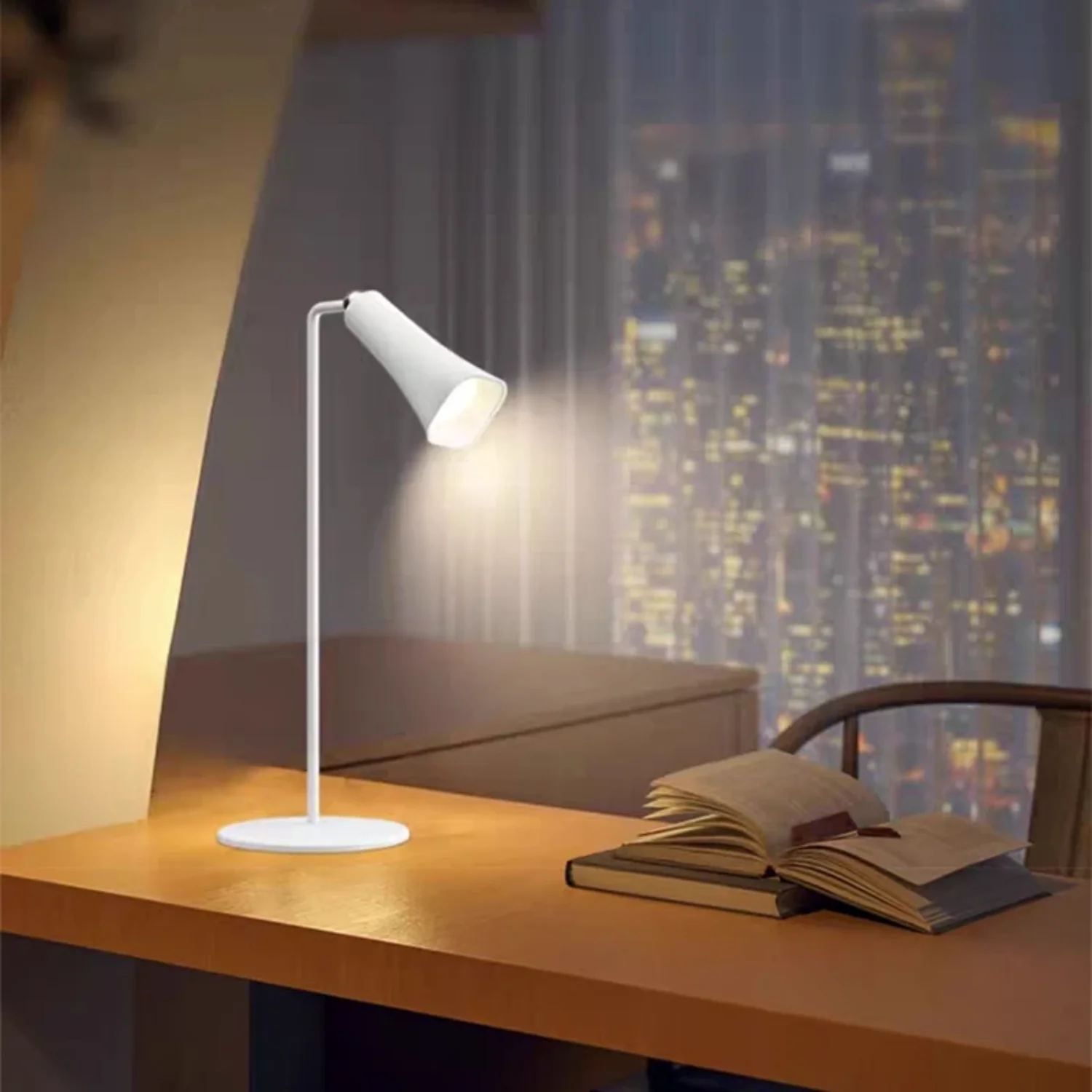 Desk Lamp Hanging  Table Lamp LED USB Rechargeable Stepless Dimming Cabinet Closet Wardrobe Night Light