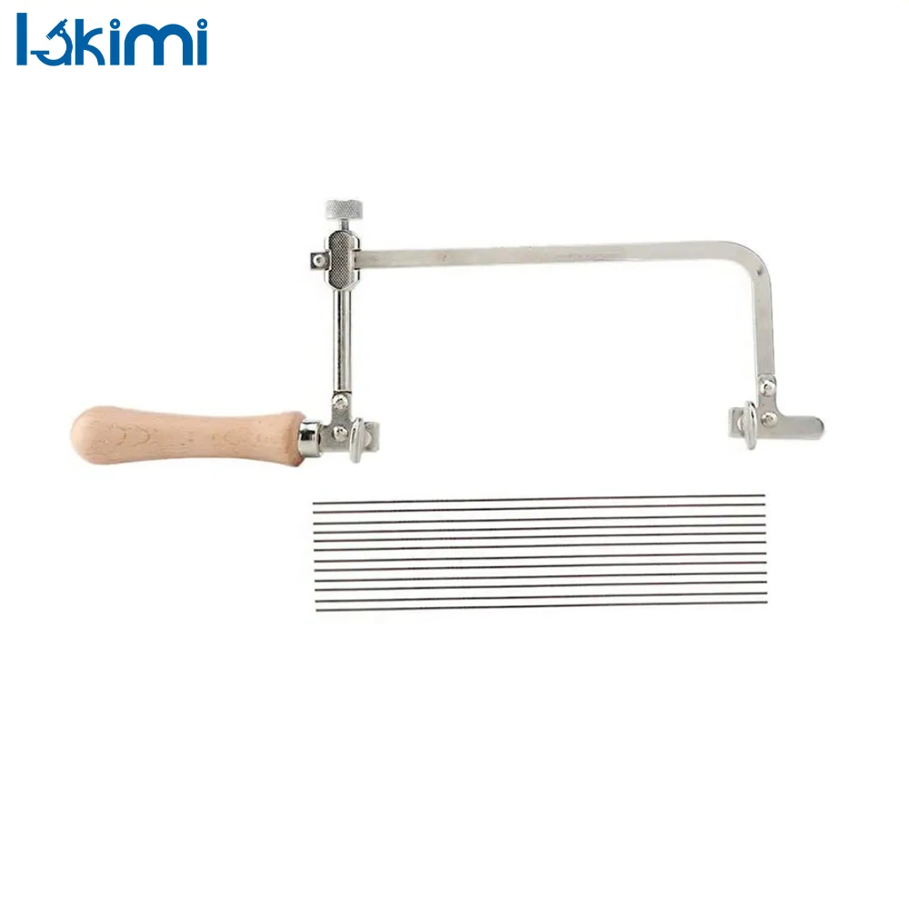 

Мини-регулируемая ручная пила U-типа, стальная пила, лук 12, пильное полотно, деревообрабатывающие режущие инструменты, набор ручных инструментов для Jewele LA-AA167