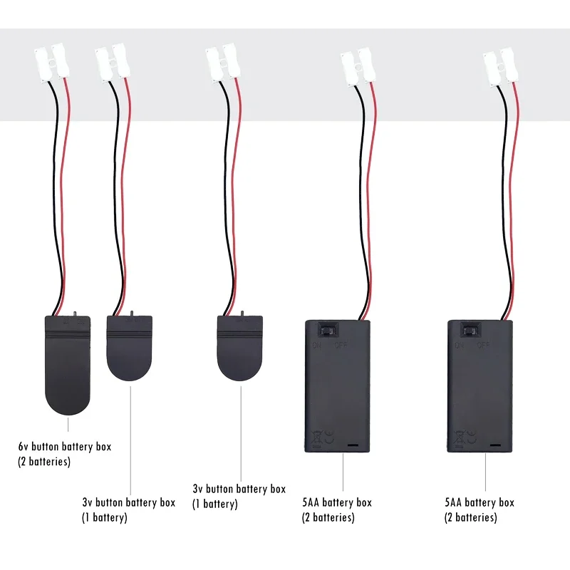 Battery Holder 3v 6v Button Coin Cell Battery Case with Switch Tools Model Railway Layout