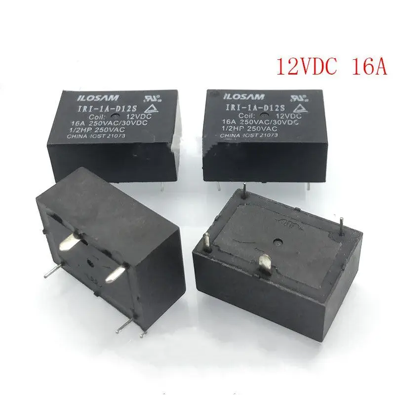 3-25PCS ORIGINAL Relay IRI-1A-D12S 12VDC 4-pin 16A 1 Normally Open IRI-1A-D12S 12VDC DC12v