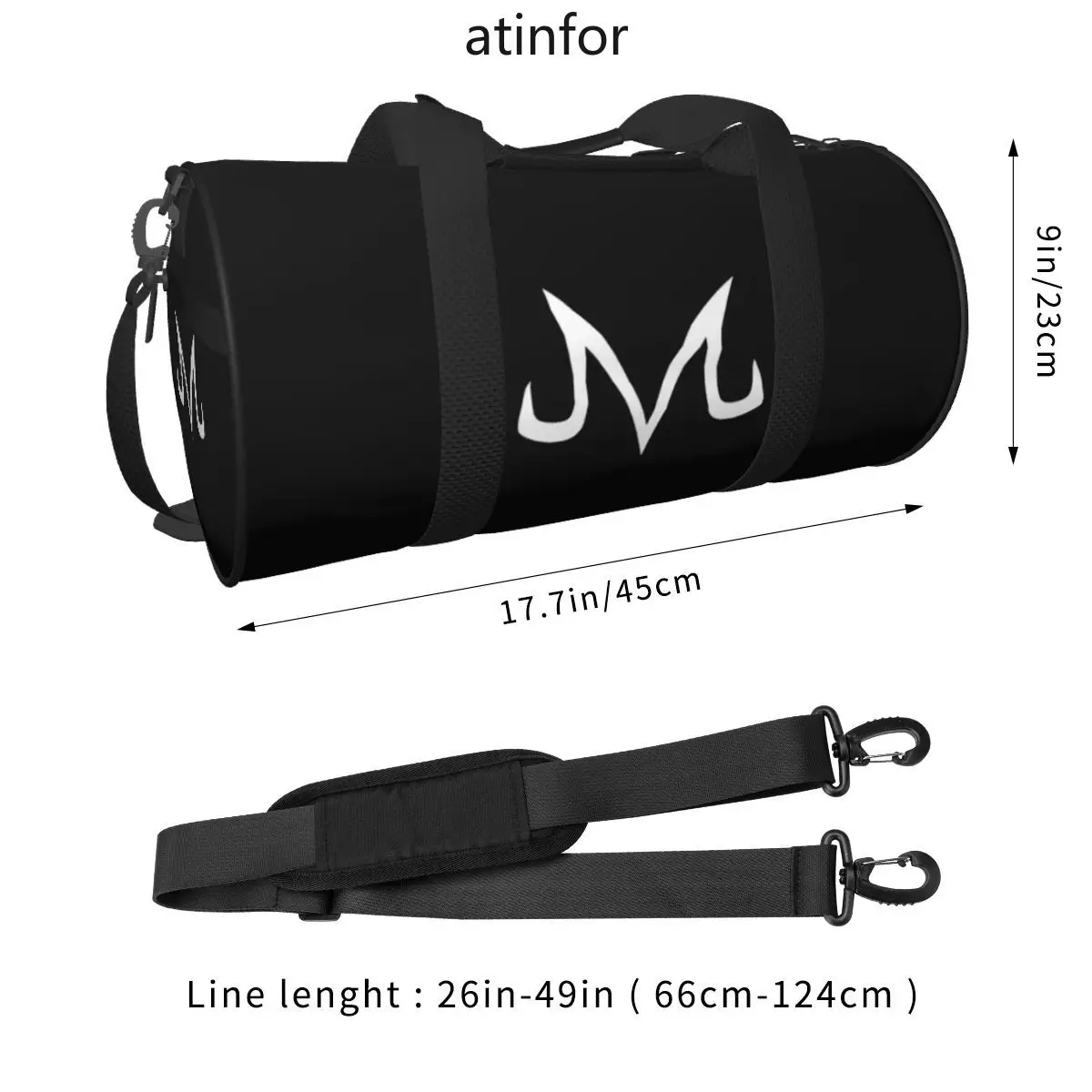 M Gym Bag Managa Cool กระเป๋าเดินทางกันน้ําอุปกรณ์เสริมการฝึกอบรมกระเป๋าถือที่กําหนดเองกระเป๋าฟิตเนสสําหรับชายหญิง