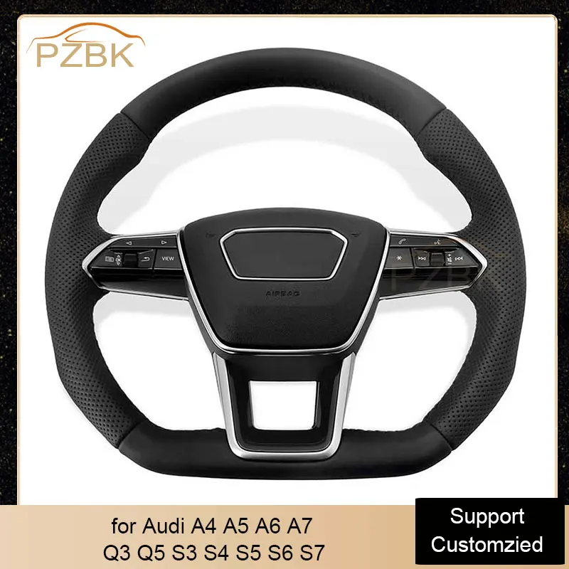 

Factory Auto Steering Wheel Full Leather for Audi A4 A5 A6 A7 Q3 Q5 S3 S4 S5 S6 S7 Car Accessories