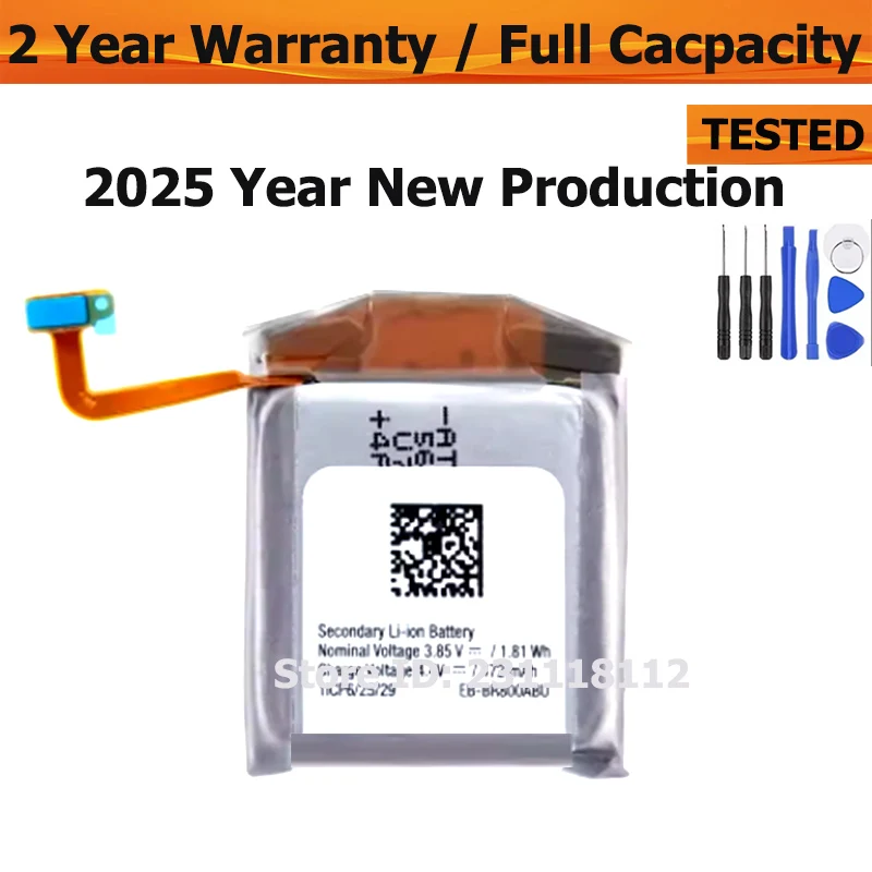 New EB-BR800ABU Battery For Samsung Gear S4 SM-R800 SM-R810 SM-R805  Smart Watch 472mAh Replacement