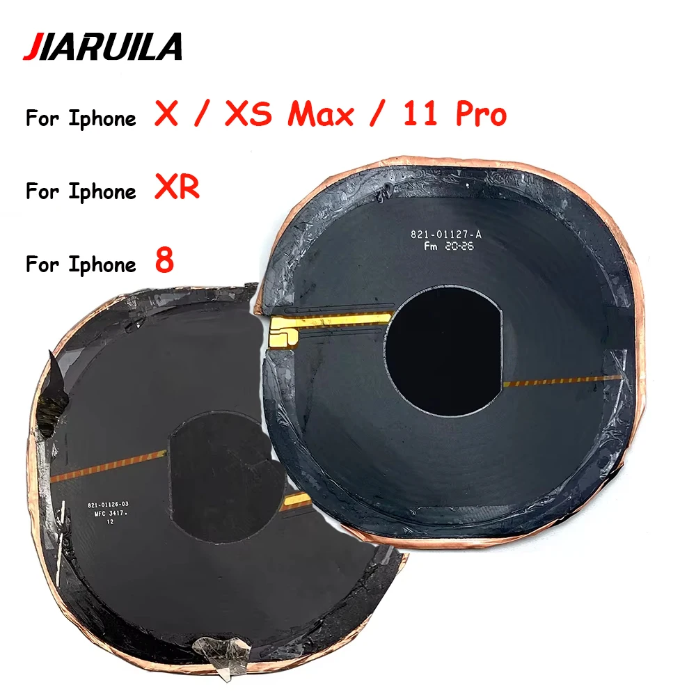 

NEW For iPhone X XR XS MAX 11 Pro Max 8 Plus SE 2020 Wireless Charging Chip NFC Coil Charger Panel Sticker Volume Flex Cable