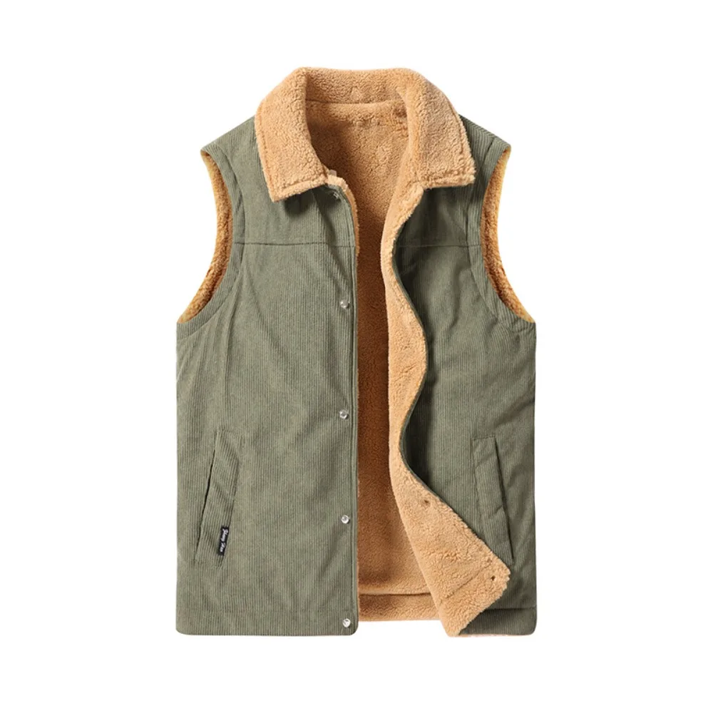 Fleece Vest Jacket Men Sleeveless Jackets Autumn Winter Coats Outdoor Coats Men Military Style Clothes Vests