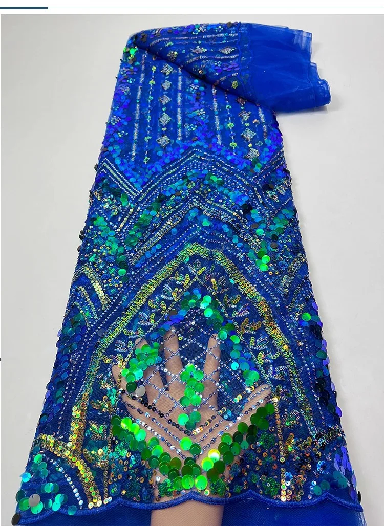 

1yard new gauze fabric Exquisite diamond sequin embroidery tissu wedding Dress cheongsam fabric for clothing