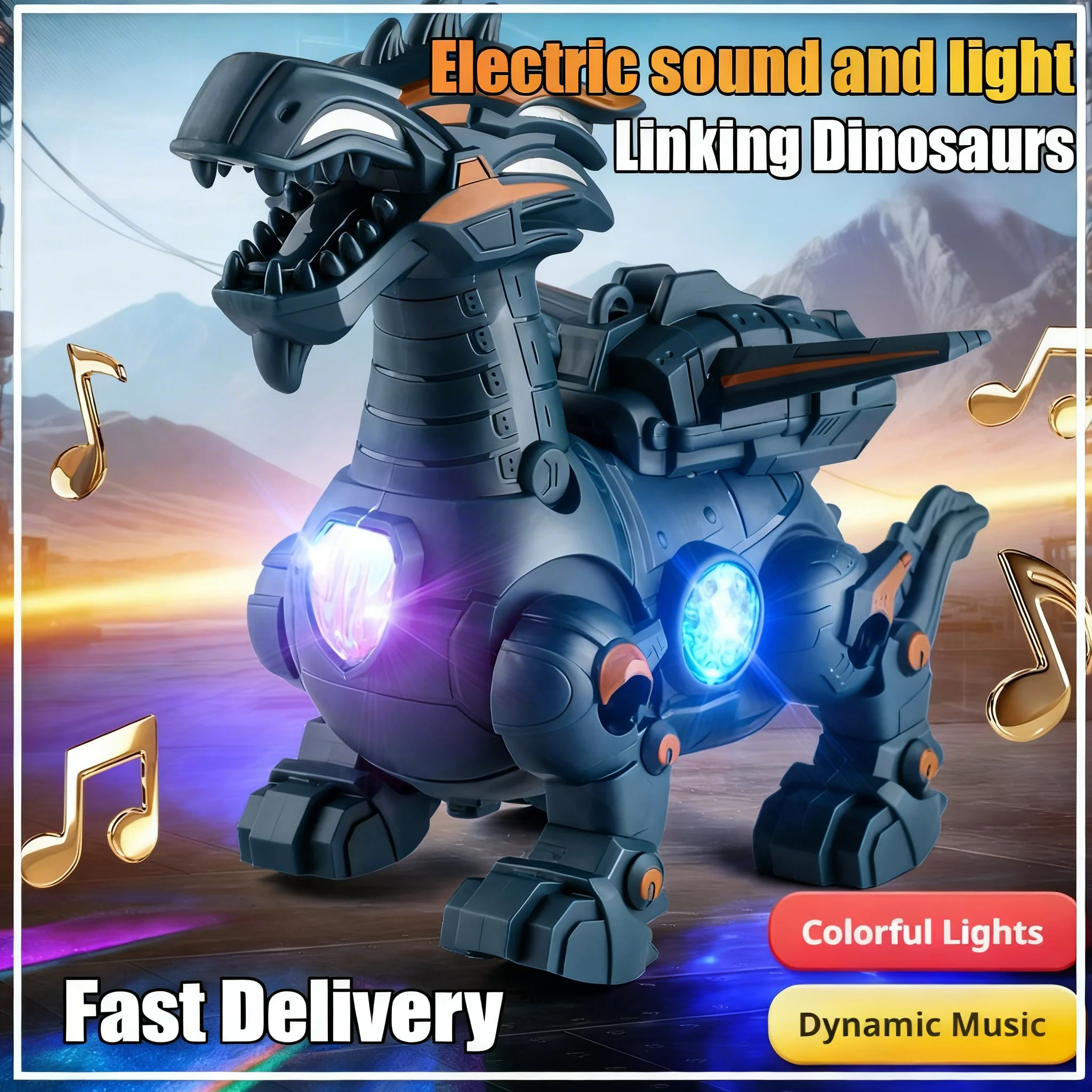 

Super Electric Walking Dinosaur Toy with 3D Lights Music Interactive Leash Play Lifelike Movement High Grade Plastic for Kids
