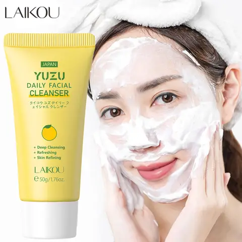 LAIKOU Ansiktsrengöring Hud Djuprengörande Fuktgivande Borttagning av Pormaskar Hudvård Ansiktstvätt Skum Ansiktsrengöring Hudvård 50g 8 best sales enkel ansiktstvätt - №5