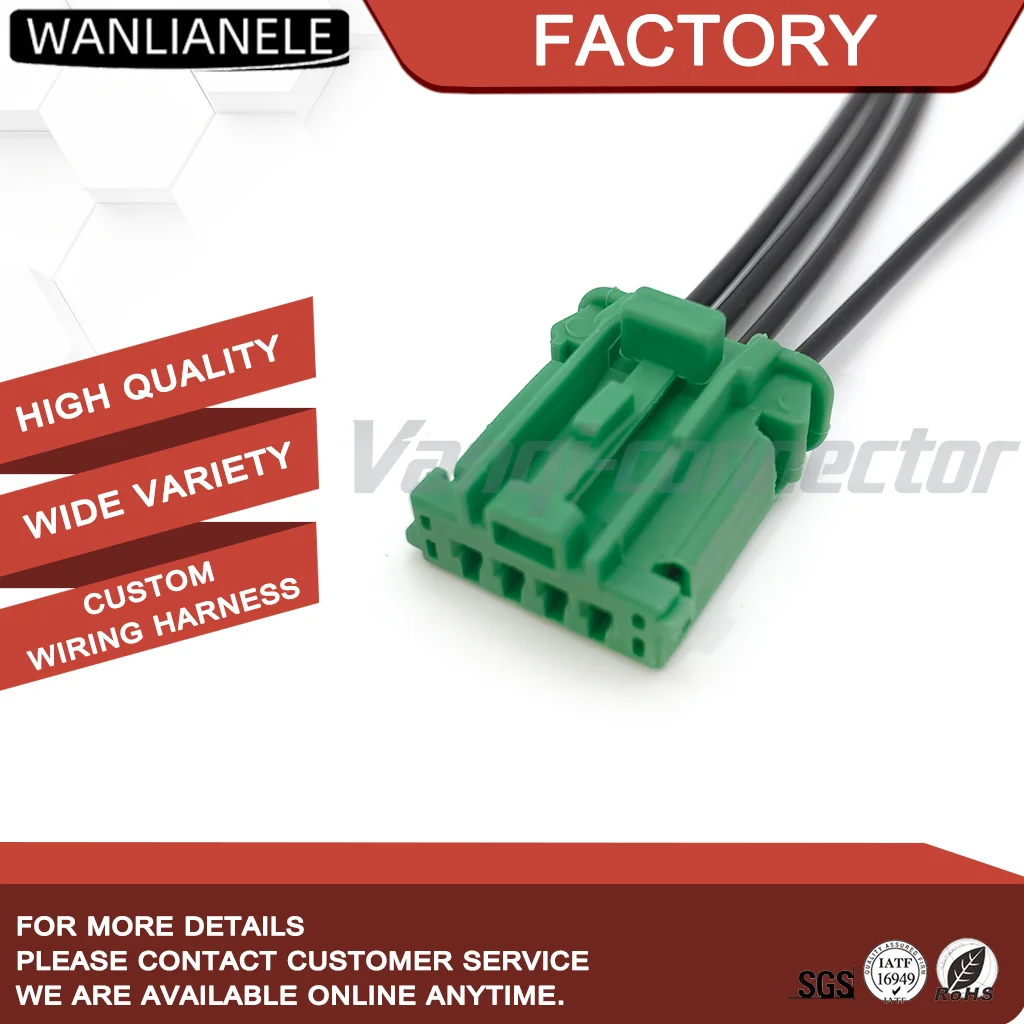 50set 98817-1045 4Pin 3.33mm Pitch Automotive Electrical Connector Female Socket Car Wiring Harness Plug With 15cm Wires