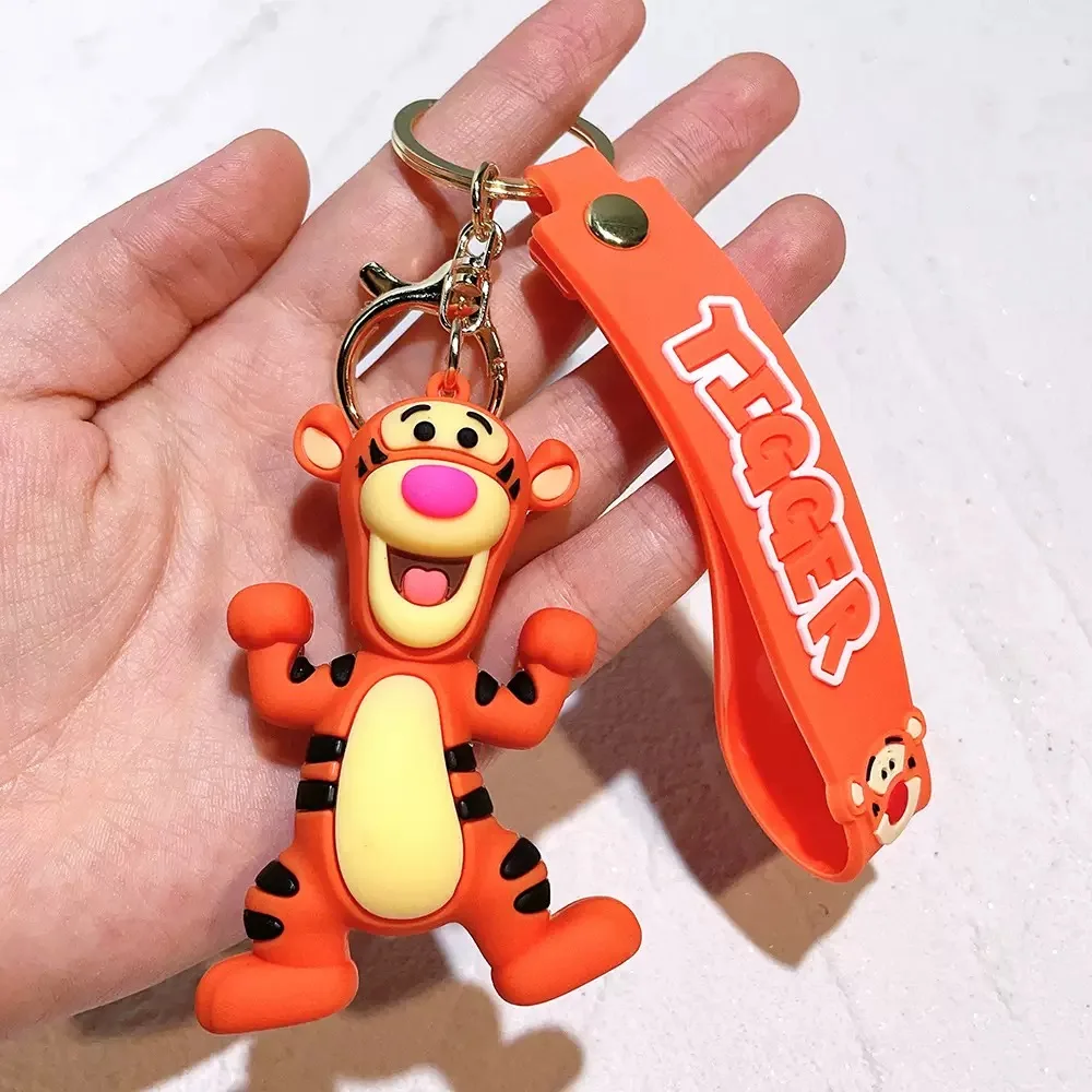 Kawaii Winnie Puuh Schlüsselanhänger Niedlicher Cartoon Pooh Bär Tigger Auto-Schlüsselanhänger Rucksack-Schlüsselring Ornament Anhänger Geschenke – Detail 1