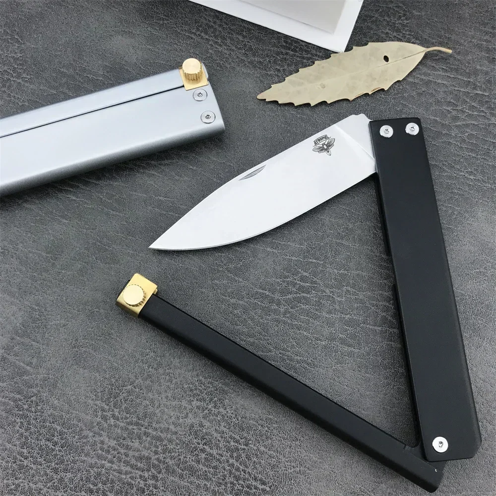 ATROPOS Trapper Flipper Folding Knife D2 Blade Aluminium Alloy Handle Outdoor Tactical Survival Camping Hunting EDC Knives