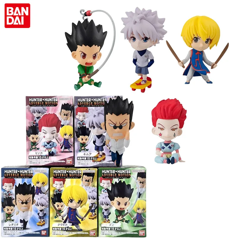 Bandai Genuine Gashapon HUNTER×HUNTER Anime Figure Adverge Motion 01 Action Toys for Boys Girls Christmas Gift Collectible Model