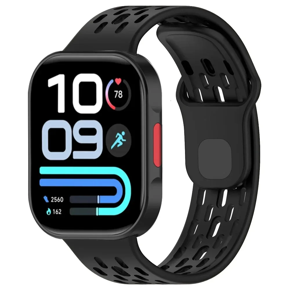 Sport-Silikonarmband für Redmi Watch 6 Active-6 Lite/6 5 4 Atmungsaktiver Stil Verstellbares Armband für Xiaomi Mi Band 10-9-8 Pro – Detail 6