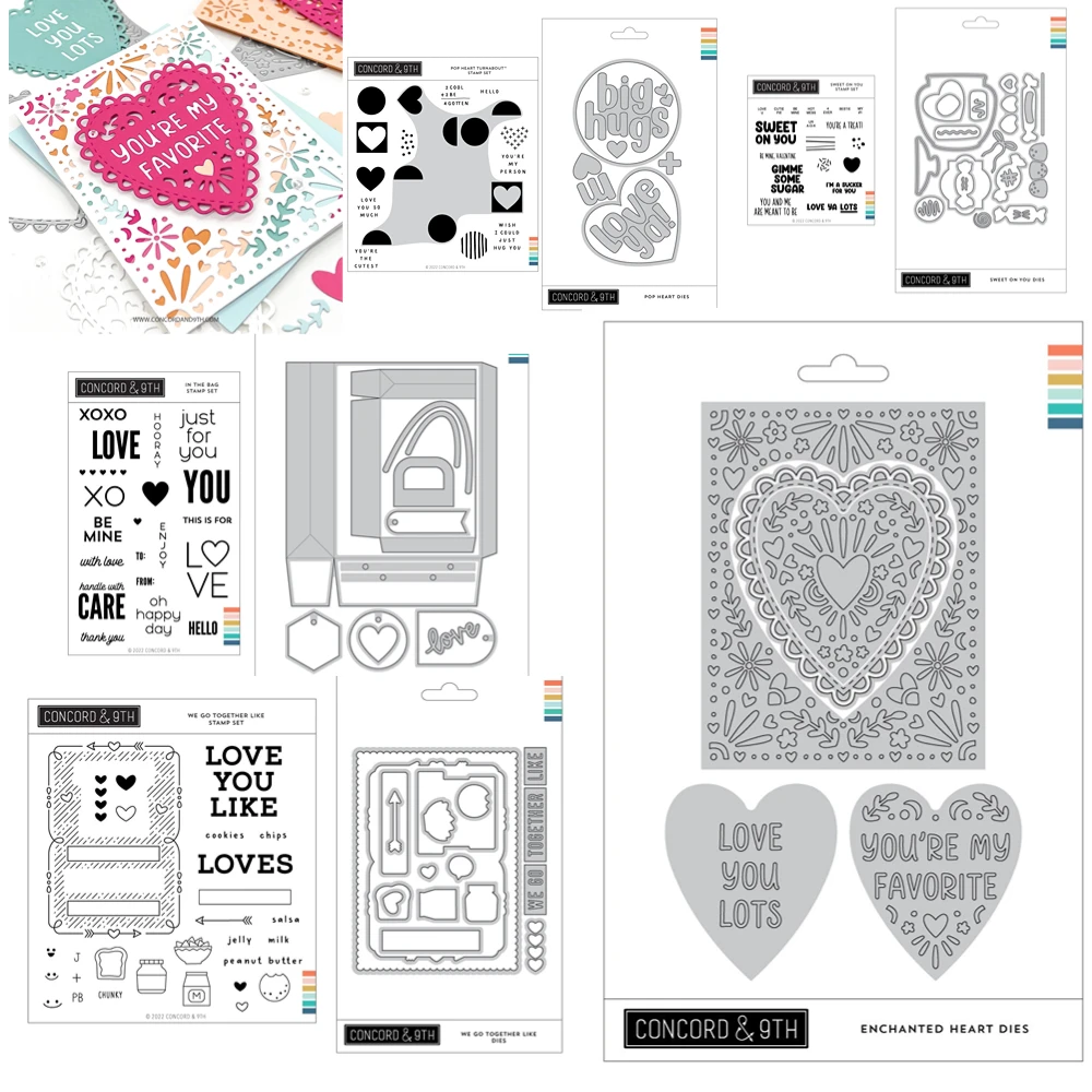 PRODUCT RELEASE BUNDLE Cut dies and Stamps for DIY Scrapbooking Photo Album Embossing Decorative Paper concordand9t JANUARY 2024