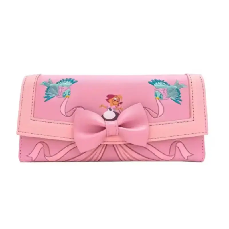 متوفر في المخزون ديزني Loungefly محفظة حافظة للبطاقات ليتل الجنية غرزة مرحبا كيتي محفظة مخلب محفظة للنساء الكبار حقيبة يدوية هدية