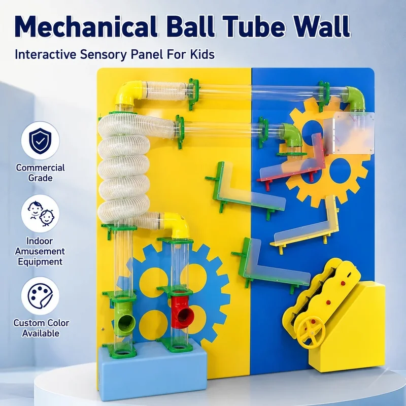 Commercial Indoor Playground Sensory Interactive air Ball Tube Wall Panel Games for Kids Daycare Educational Amusement Equipment
