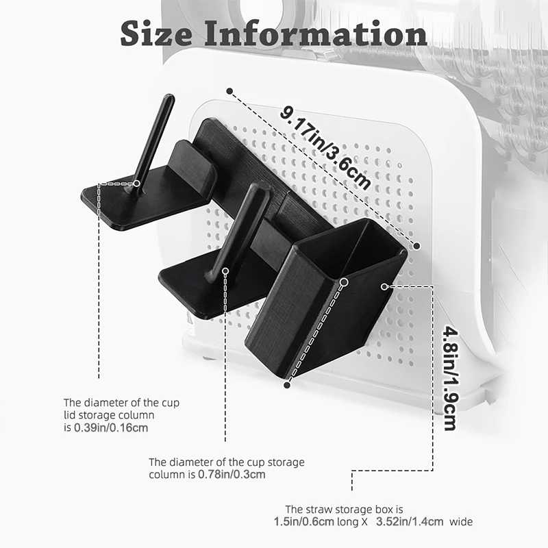 Organizer Cangkir untuk Mesin Ninja Slushie FS301 & FS300-3-in-1 Tempat Dudukan Samping untuk Cangkir