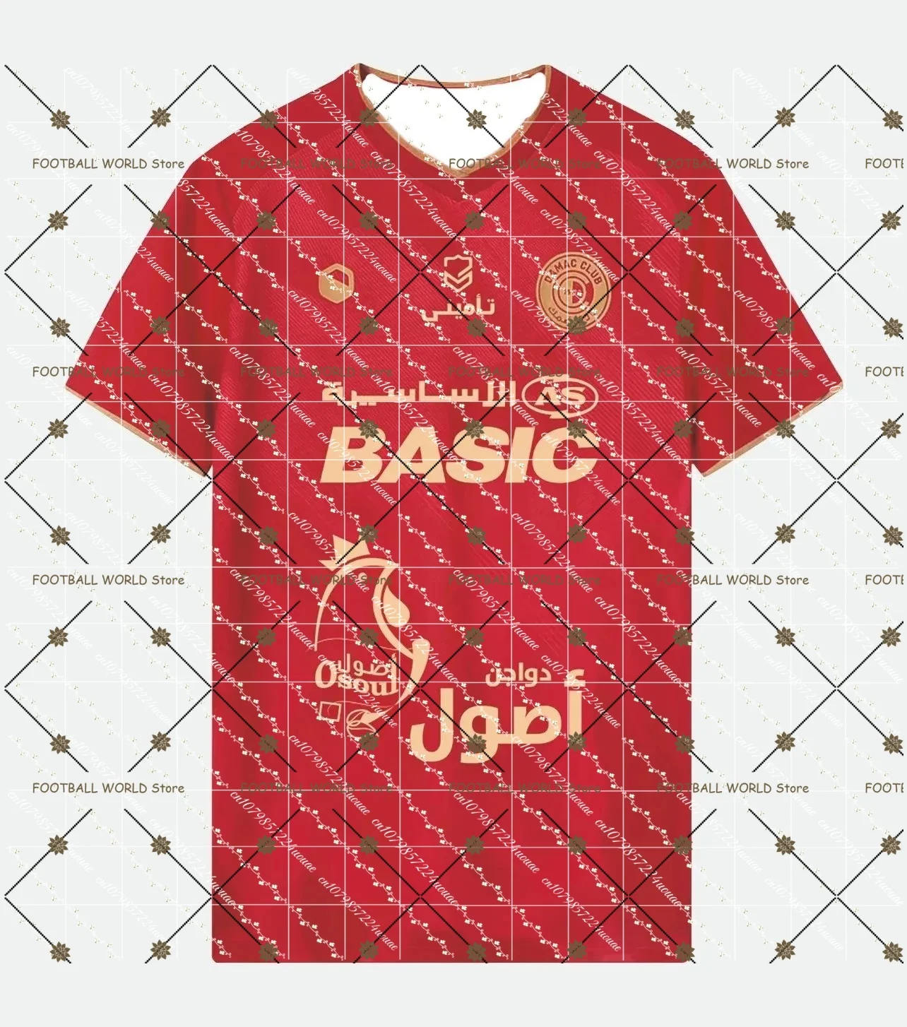 

New Arrive Style Damac FC Away Shirt Soccer Jersey Man Women Sport Comfort T-Shirt Daily Exercise 3D