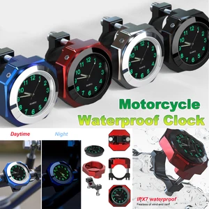 Universelle 22-28 mm bis dwasserproofes Wasserrad Fahrrad Fahrrad Richtlinie Montage Uhr Uhr Aluminium Uhr mit hochwertiger Chromtisch 10 Hauptverkaufs -Motorraduhr - №4