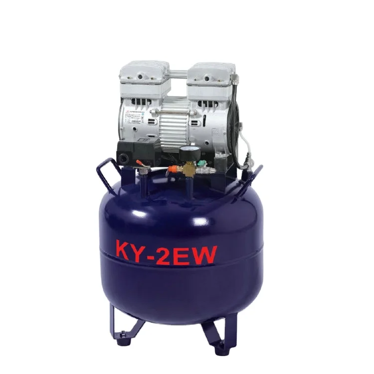 two  Unit supply Dental oilless air Compressor