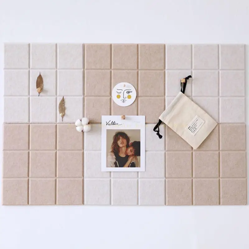 Войлочная доска в скандинавском стиле, настенная плитка для фотографий, домашний войлочный фон стены