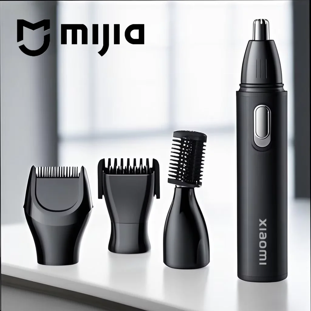

MIJIA 4 in 1 Electric Nose Ear Hair Trimmer for Men Painless USB Rechargeable Sideburns Eyebrows Beard Hair Clipper Shaver