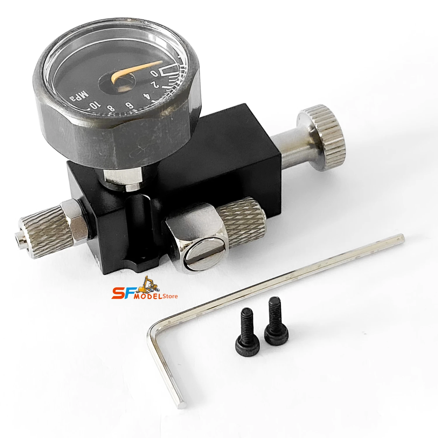 

Metal Hydraulic Pressure Regulating Valve 4-8MPA Hydraulic Relief Valve 1/14 Hydraulic Excavator Loader Bulldozer Accessories