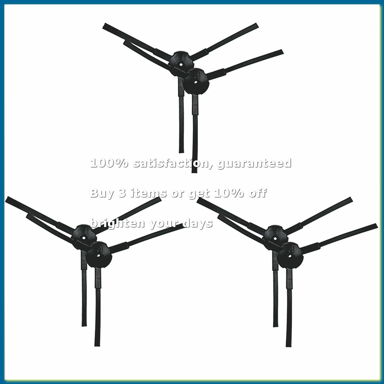 6pcs Side Brush Robot Vacuum Cleaner Parts for V55 V50 V5 V5S V3 V3S V50 Pro X5 Accessories
