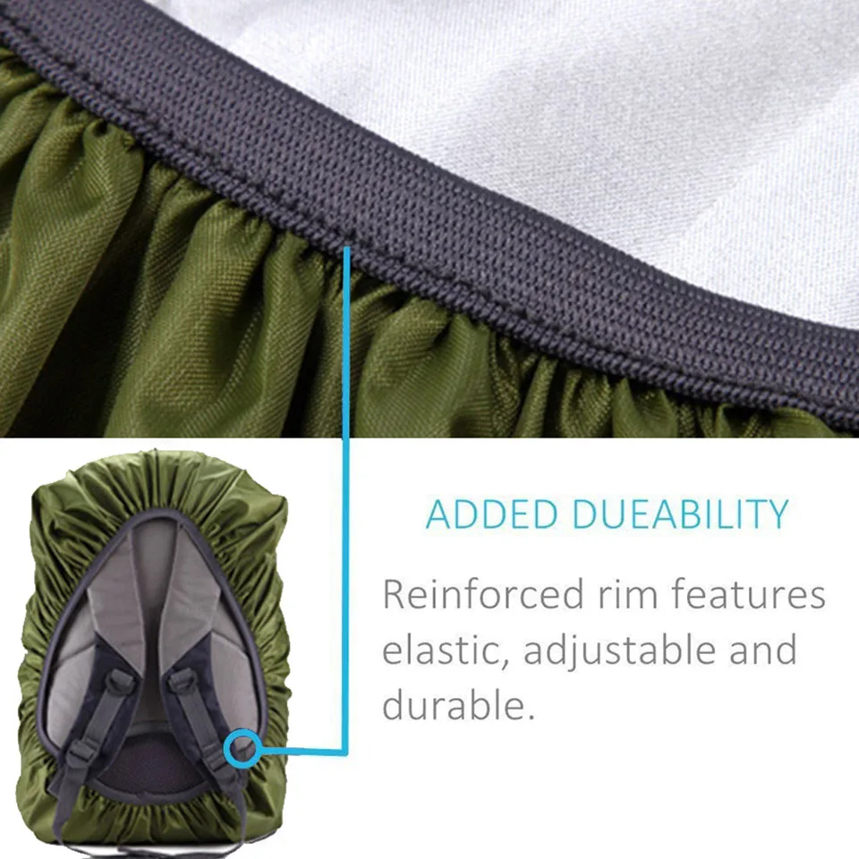 GOBYGO Reflective Rain Cover Backpack Waterproof Bag Dust Raincover Outdoor Camping Hiking Climbing Journey Hiking Sunscreen Bag
