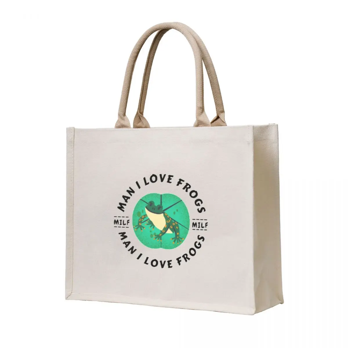 

MILFS Man I Love Frogs Tote Bag Lady bag Women's handbag Women's shopping bag