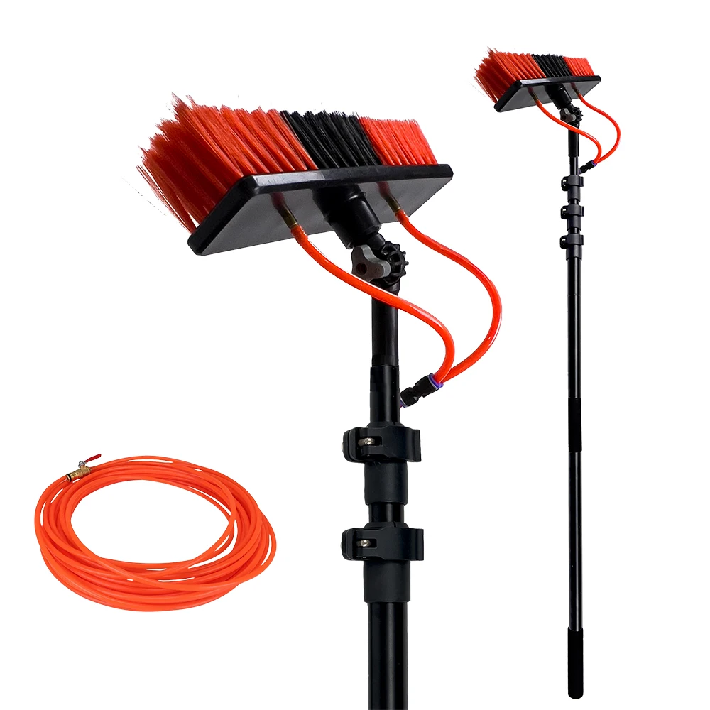 12FT water fed window cleaning package telescopic tool for solar panel brush cleaning