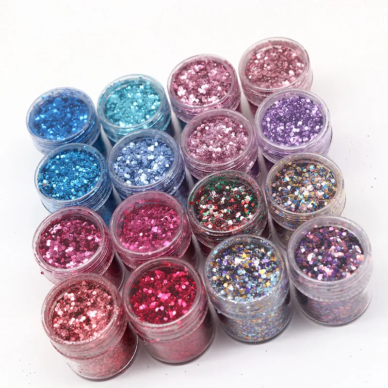 10ml 1 Can of Nail Polish Purple Mixed Series of Fine and Shiny Thin Nail Polish Glitter Powder, Suitable for Gel Polish Makeup