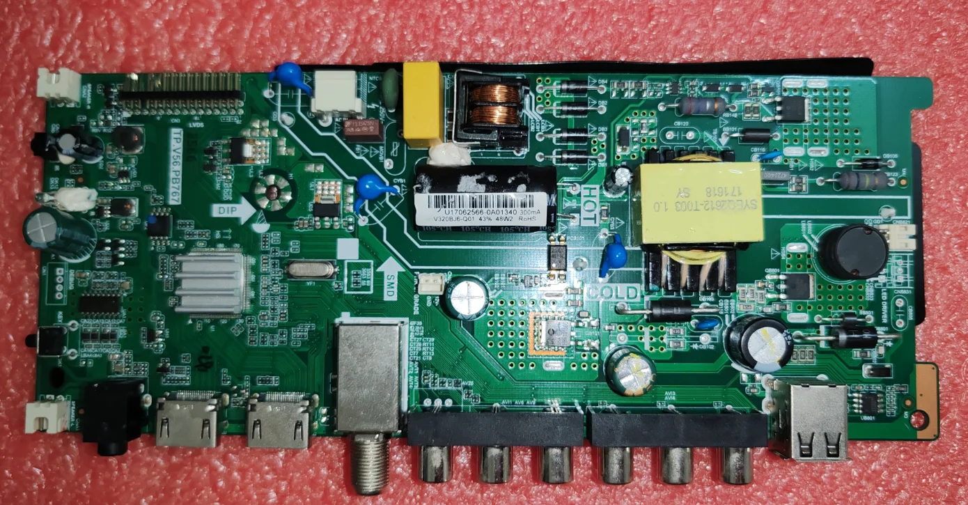 

Free shipping! TP.V56.PB767 Three in one TV motherboard testing works well 72-80V 300ma