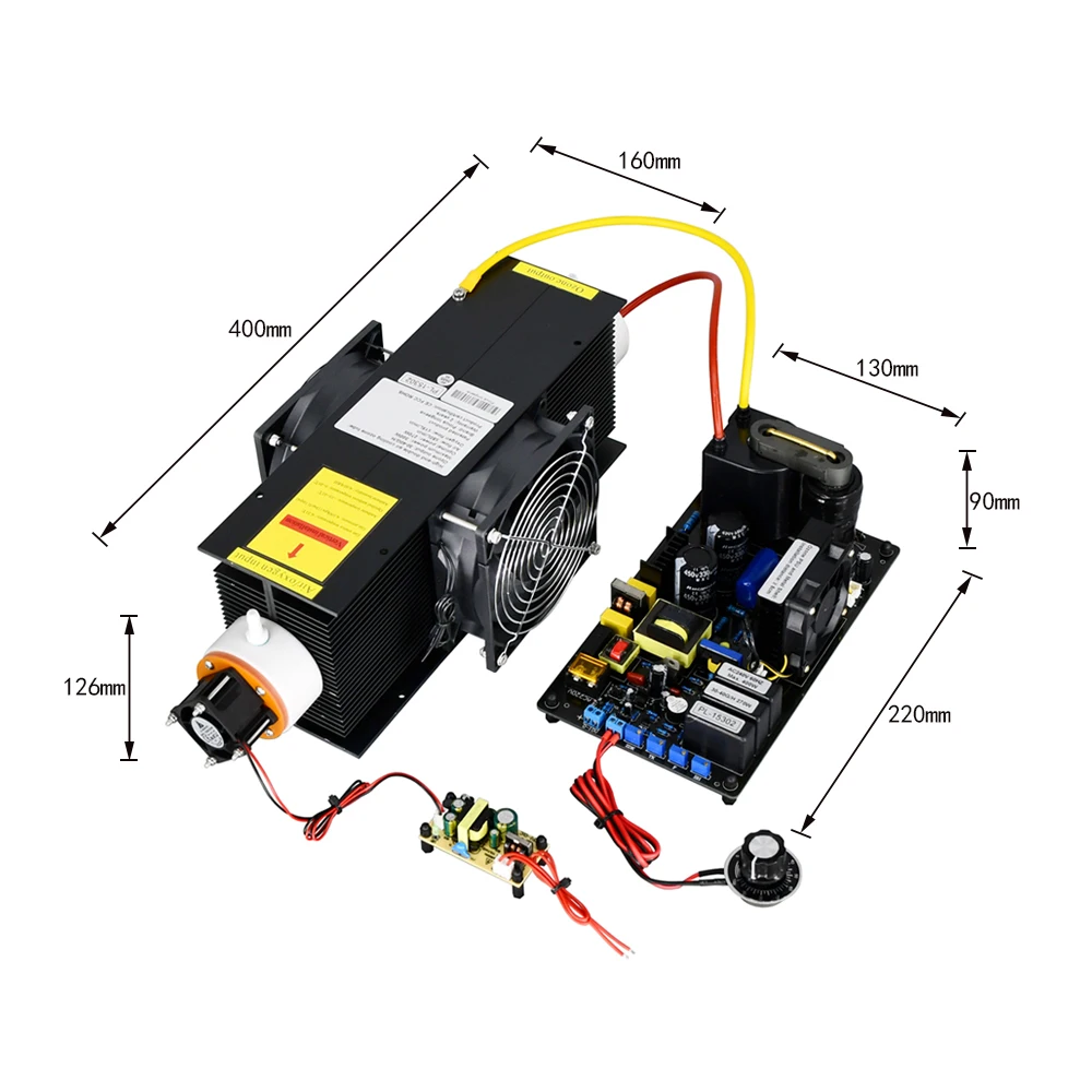 CE FCC ROHS Patented product 40G 30G/H 40grams adjustable industrial ozonation generator in water treatment disinfector ozone