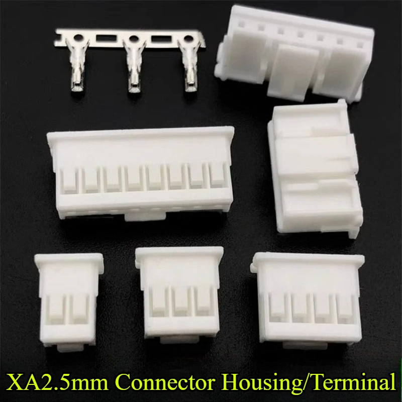 

20-100Pcs XA2.5 Connector Plug Housing XA2.5mm 2P/3P/4P/5P/6P/7P/8P/9P/10P pitch 2.5mm Plunge Plastic Housing Terminal Connector