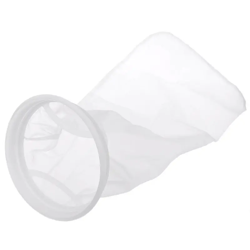 Nylon Filter Bag Aquarium Filter Sock for Fish for Tank 17 Inch Length 7 Inch Diameter Ring Removing Organic Waste