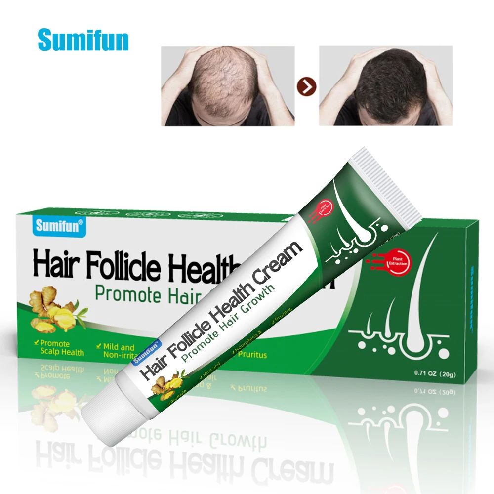 

1/3/5/8Pcs Sumifun Ginger Hair Growth Cream Prevent Baldness Alopecia Ointment Hairs Root Nourish Women Men Beauty Care Plaster