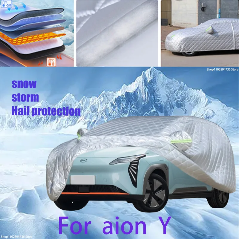 

For aion Y Outdoor Cotton Thickened Awning For Car Anti Hail Protection Snow Covers Sunshade Waterproof Dustproof