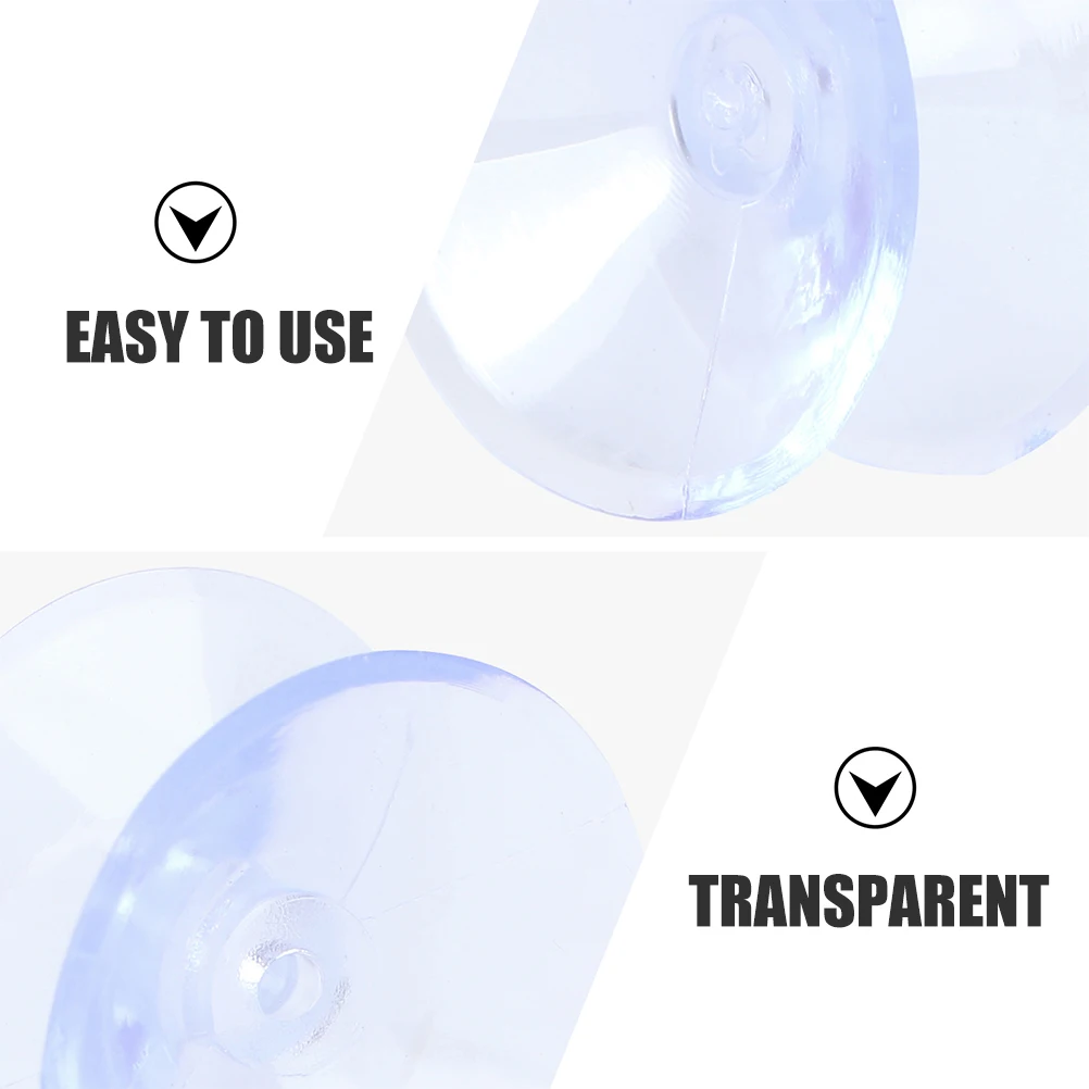 

20pcs Double Furniture Anti Pads Cups 20mm PVC Anti Pads Glass Table Tops Furniture Bumpers Clear Silicone