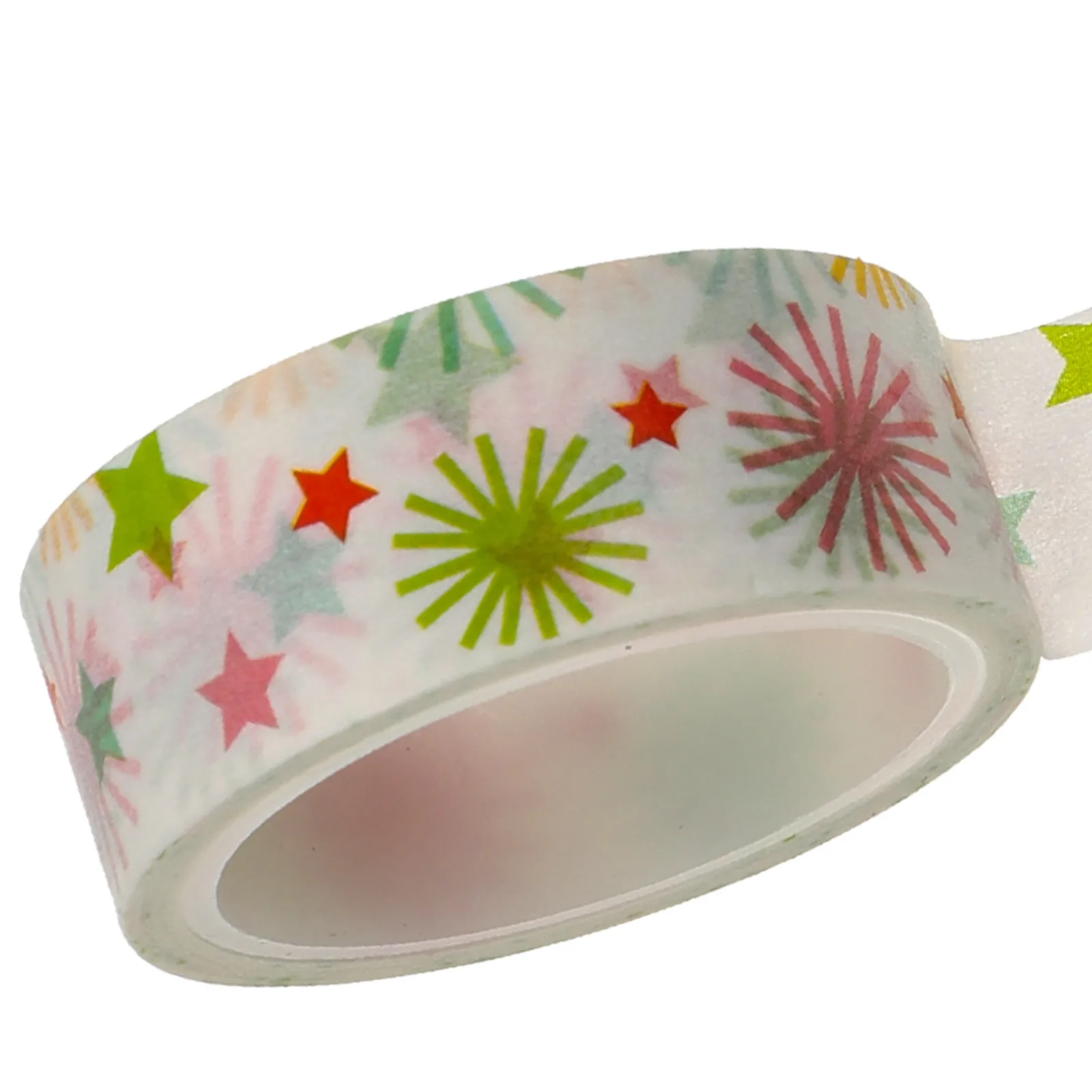 1pcs Gift Wrapping Retro Paper For Craft Scrapbooking Diy Planner Masking Adhesive Tape Decorative Tape Colorful