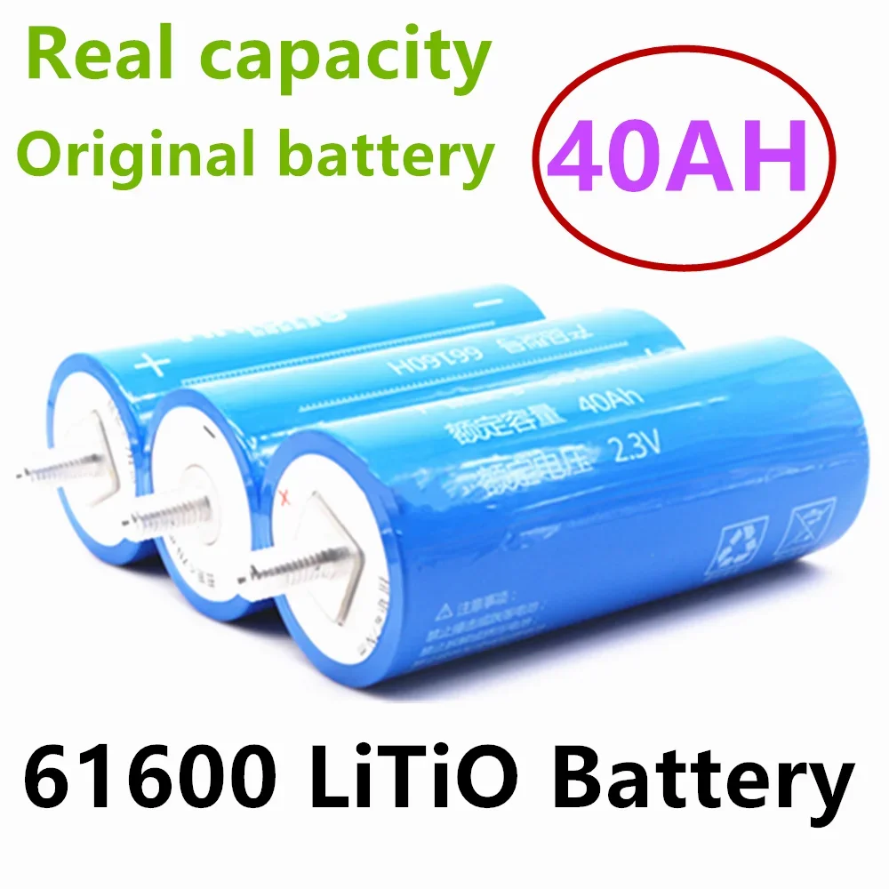 

Original 2.3V 40AH LTO 66160 Lithium Titanate Battery 10C DIY 12V 24V 48V for Car Audio System Solar System