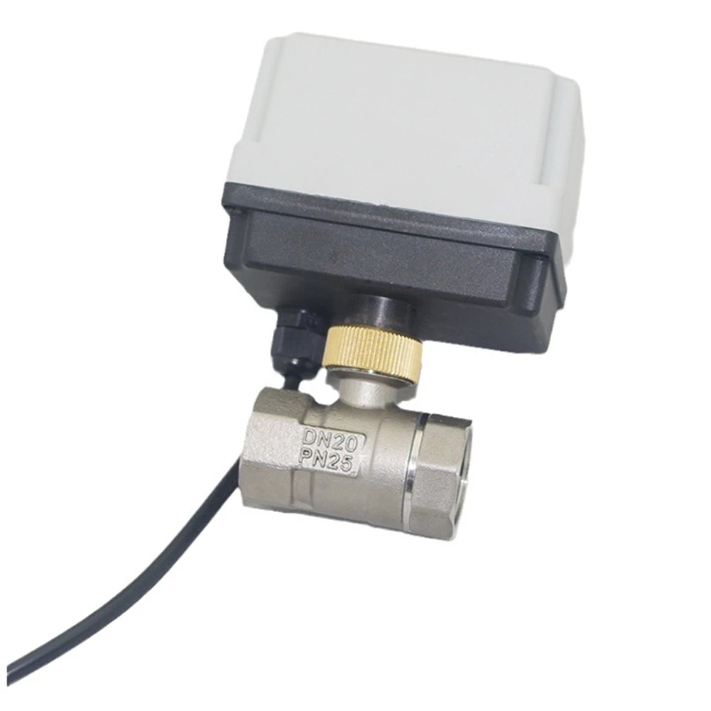 【CYBER Saturday】Stainless Steel Motorized Valve 220V 3-Wire 2 Control Electric Ball Valve Big Torque 1/2