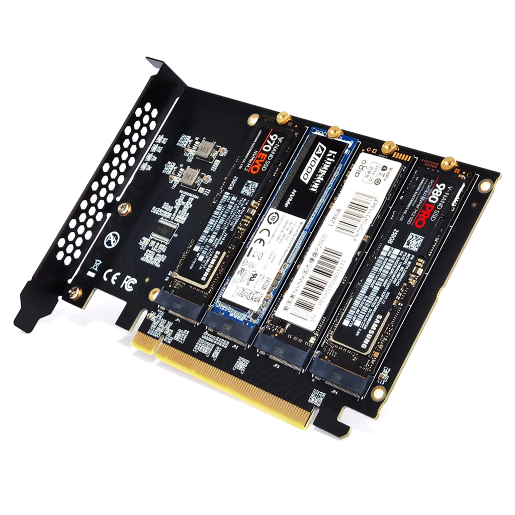 M.2 لـ NVME إلى PCIe 4.0 3.0 محول M.2 SSD Gen4 PCIe4.0 اللوحة الأم X1 X4 X8 X16 بطاقة التوسعة لـ 2230 2242 2260 2280 SSD