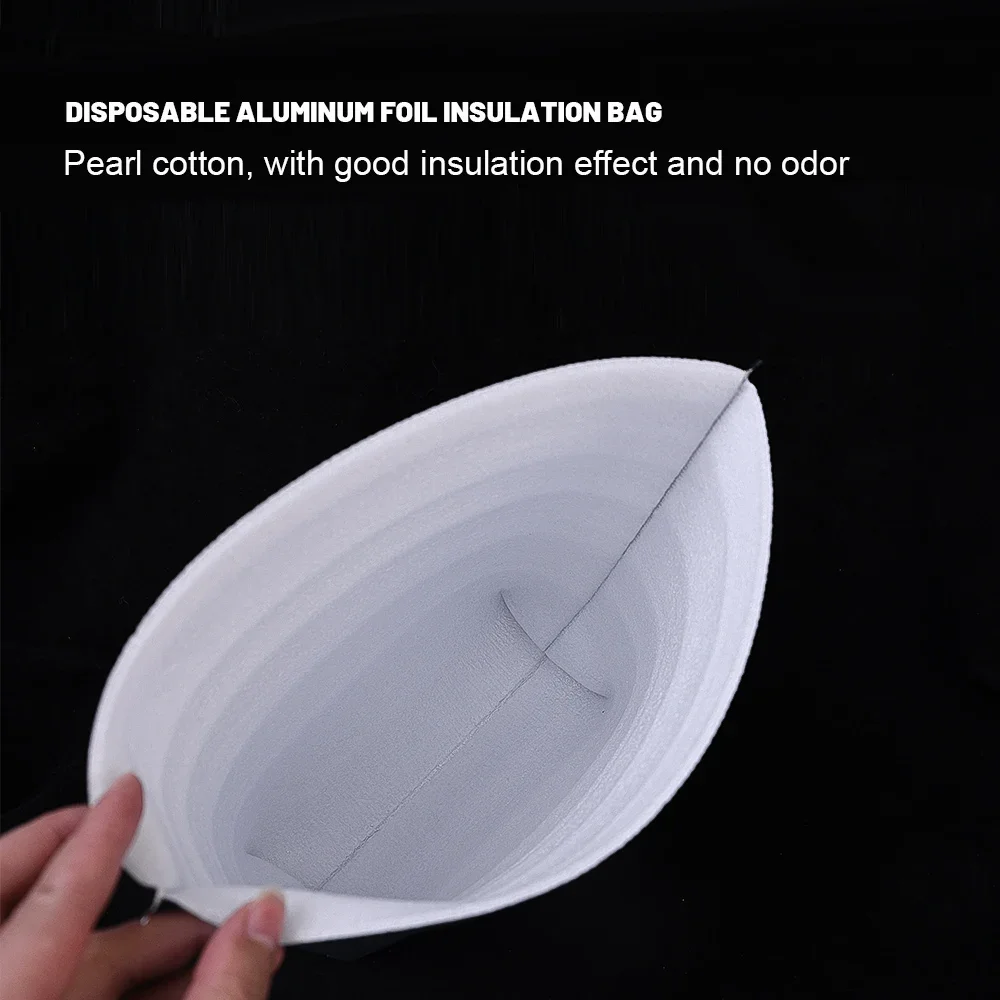 Lot Aluminum Foil Insulation Bag Disposable Thermal Box Waterproof and Leak-proof Heat Cold Preservation Storage Bag Lunch Pouch