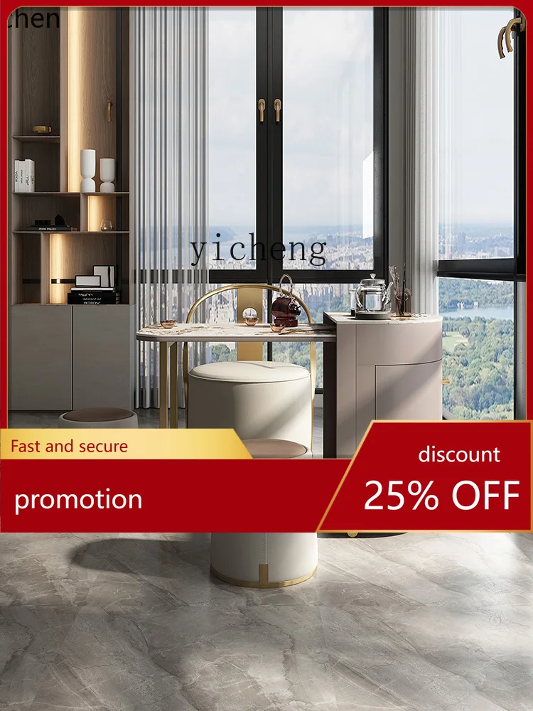 

YFY High-End Coffee Table Foldable Mobile Integrated Home Kung Fu Light Luxury Stone Plate Tea Table